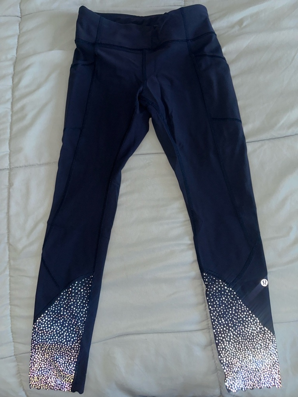 lululemon womens Navy Leggings size 4